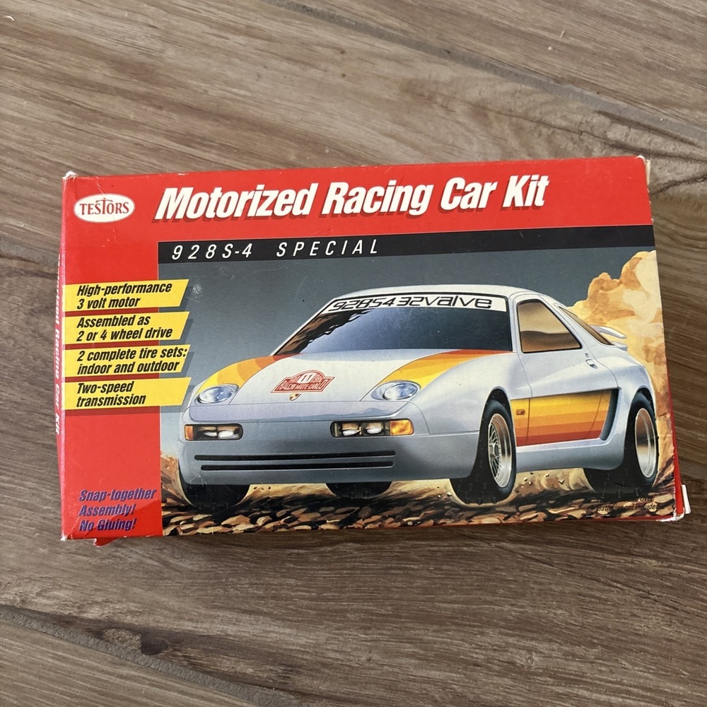 Testors 1/32 Rare Mini 4WD PORSCHE 928 S-4 SP Specifications ? Complete Kit